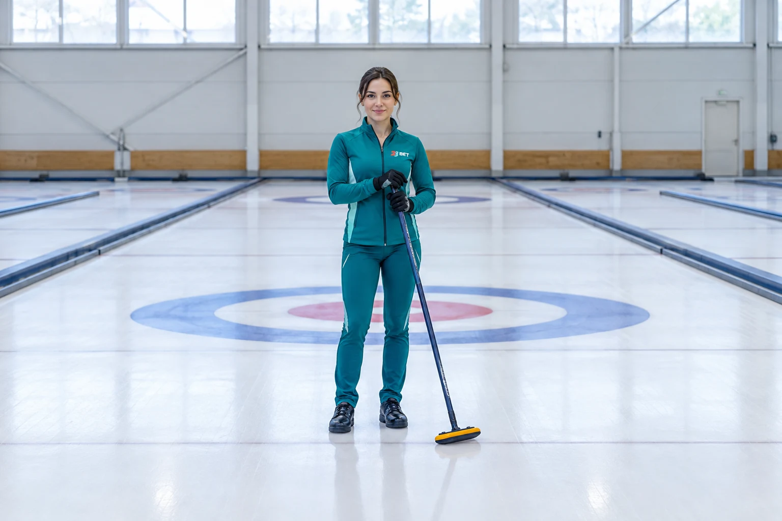 Fictional adult — curling